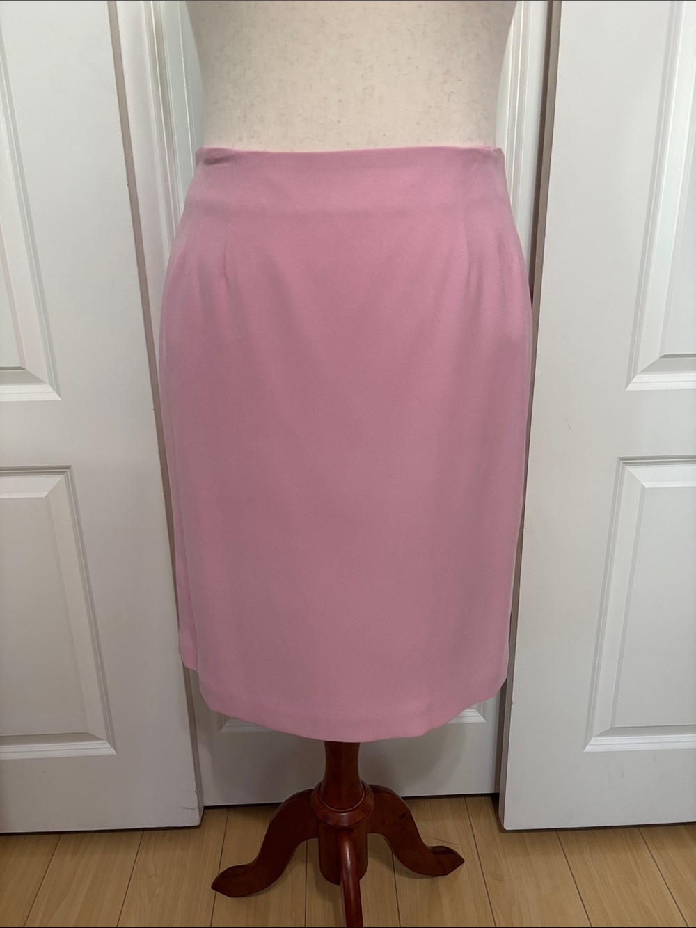 Pink A-Line Midi Skirt